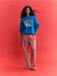 Bawełniana piżama Mickey Mouse - niebieski. Niebieskie piżamy damskie Reserved, l, bez wzorów, z bawełny, bez ramiączek. Za 159.99 zł.