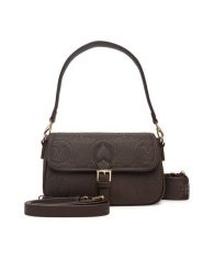 Valentino Torebka Samba Re VBS8ZG09 Brązowy. Brązowe listonoszki damskie Valentino, bez wzorów, ze skóry, bez dodatków. Za 549.99 zł.