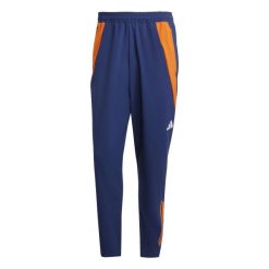 Spodnie dresowe Prematch Juventus Turin 2024/25. Brązowe spodnie sportowe męskie Adidas, l, bez wzorów, z dresówki, na fitness i siłownię. Za 246.30 zł.