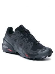 Salomon Buty do biegania Speedcross 6 GORE-TEX L41738600 Czarny. Czarne buty sportowe męskie Salomon, z gore-texu, bez zapięcia, do biegania, gore-tex. Za 499.00 zł.