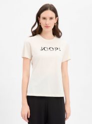 JOOP! Koszulka damska - Tanna Kobiety Bawełna biały nadruk, 36. Białe t-shirty damskie JOOP!, z aplikacjami, z bawełny, bez kołnierzyka. Za 419.95 zł.