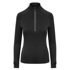 Bluza Damska CoolFlex Half Zip Top. Czarne bluzy damskie JUST COOL, s, bez wzorów, bez kaptura. Za 153.99 zł.