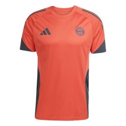 Koszulka treningowa Bayern Monachium 2025/26. Brązowe koszulki sportowe męskie Adidas, bez wzorów, bez kołnierzyka, bez ramiączek, do piłki nożnej. W wyprzedaży za 205.50 zł.
