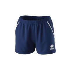 Spodenki dla dziewczynek Errea Carly. Niebieskie spodenki dla dziewczynek ERREA, bez wzorów, z materiału, sportowe. Za 207.99 zł.