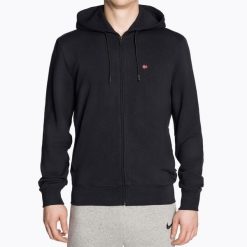 Bluza męska Napapijri Balis Fzh Sum. Czarne bluzy męskie Napapijri, m, bez wzorów, bez kaptura. Za 349.99 zł.