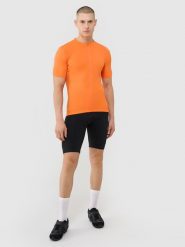 4F Legginsy krótkie rowerowe z żelowo-piankową wkładką męskie - czarne XL. Czarne krótkie spodenki sportowe męskie 4f, l, bez wzorów, z dzianiny, długie, rowerowe. W wyprzedaży za 199.99 zł.