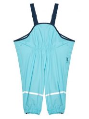 Playshoes Spodnie przeciwdeszczowe 405424 M Błękitny Regular Fit. Niebieskie spodnie materiałowe dla dziewczynek Playshoes, bez wzorów, z syntetyku. Za 119.99 zł.