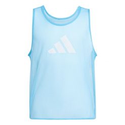 Śliniak treningowy dla dzieci adidas BIB24. Niebieskie śliniaki dla dzieci Adidas, bez wzorów, z materiału. Za 34.99 zł.