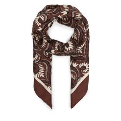 Chusta Weekend Max Mara. Brązowe szaliki i chusty damskie Weekend Max Mara, bez wzorów. Za 489.99 zł.