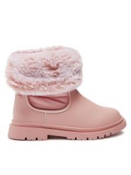 Mayoral Śniegowce 44485 Różowy. Czerwone buty zimowe dziewczęce Mayoral, ze skóry, bez zapięcia. Za 239.99 zł.