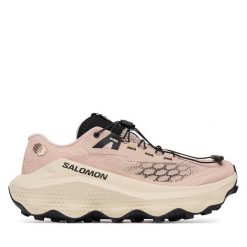 Buty do biegania Salomon. Brązowe obuwie sportowe damskie Salomon, bez wzorów, do biegania. Za 639.99 zł.