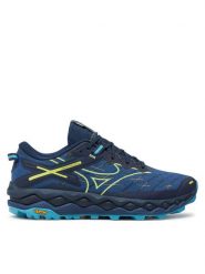 Mizuno Buty do biegania Wave Mujin 10 J1GJ2470 Granatowy. Niebieskie buty sportowe męskie Mizuno, z materiału, bez zapięcia, do biegania. Za 449.99 zł.