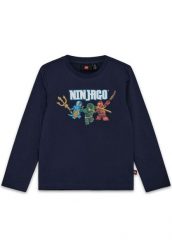 Koszulka Dziecięca z Długim Rękawem LEGO Ninjago Tano 620 Granatowa. Niebieskie t-shirty dla chłopców LEGO, bez wzorów, z bawełny, bez ramiączek. Za 65.99 zł.