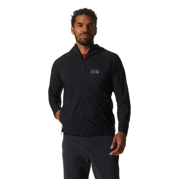 Kurtka z kapturem Mountain Hardwear Kor Airshell. Czarne kurtki męskie Mountain Hardwear, xl, bez wzorów, z polaru, z kapturem. Za 847.50 zł.