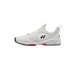 Buty halowe Yonex Power Cushion Sonicage 3. Białe buty sportowe męskie YONEX, bez zapięcia, tenisowe. W wyprzedaży za 496.85 zł.