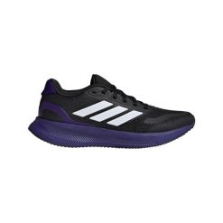 Damskie buty do biegania adidas Run falcon 5. Białe obuwie sportowe damskie Adidas, bez wzorów, do biegania. W wyprzedaży za 222.40 zł.
