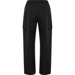 Spodnie cargo Hummel Tech. Czarne spodnie sportowe męskie Hummel, l, bez wzorów, z materiału, na fitness i siłownię. Za 286.00 zł.