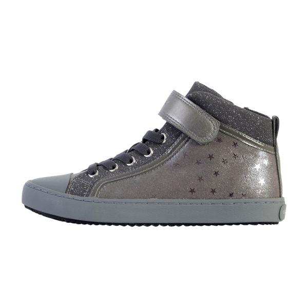 Buty GEOX J KALISPERA GIRL I Srebrny. Szare buty sportowe dziewczęce Geox, bez wzorów, bez zapięcia, trekkingowe. Za 218.99 zł.
