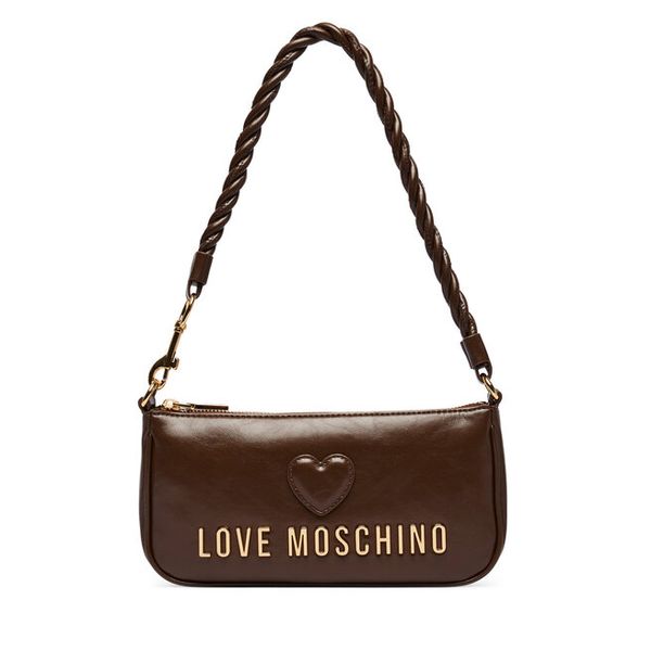 Torebka LOVE MOSCHINO. Brązowe torebki do ręki damskie Love Moschino, bez wzorów, klasyczne, bez dodatków. Za 751.99 zł.