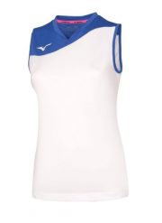 Koszulka Mizuno femme Team Authentic MYOU NS. Białe koszulki sportowe damskie Mizuno, l, bez wzorów, z poliesteru, bez kołnierzyka, bez ramiączek, na fitness i siłownię. Za 171.00 zł.