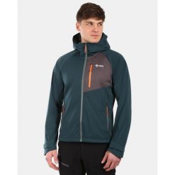 Męska kurtka softshell Kilpi BELTRA-M. Czarne kurtki męskie Kilpi, m, bez wzorów, z softshellu, sportowe, bez kaptura. Za 422.05 zł.