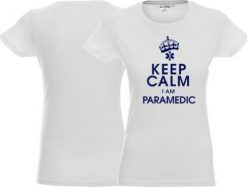 LPP - Promostars Koszulka damska KEEP CALM I AM PARAMEDIC biała. Białe t-shirty damskie LPP - Promostars, bez wzorów, bez kołnierzyka. Za 65.99 zł.