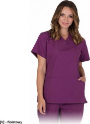 R.E.I.S. VILANELLA-J - bluza damska ochronna z krótkim rękawem, 3 kieszonki, bez guzików L. Brązowe bluzy damskie R.E.I.S., l, bez wzorów, bez kaptura. Za 58.35 zł.