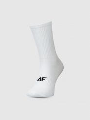 4F Skarpetki casual do połowy łydki (3-pack) męskie - białe 39-42. Białe skarpety męskie 4f, bez wzorów, z bawełny. Za 54.99 zł.