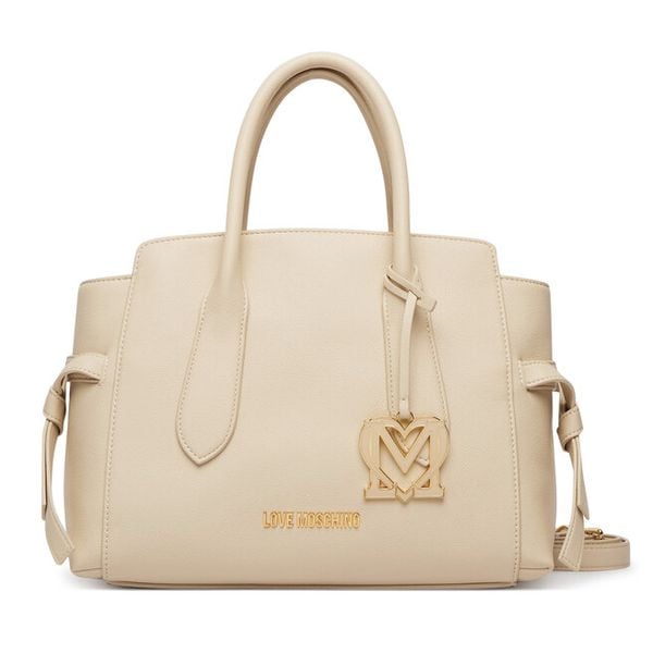 Torebka LOVE MOSCHINO. Białe torebki do ręki damskie Love Moschino, bez wzorów, klasyczne, bez dodatków. Za 817.99 zł.