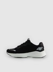 4F Buty do biegania AERIX damskie - czarne 37. Czarne obuwie sportowe damskie 4f, bez wzorów, z materiału, do biegania. Za 399.99 zł.