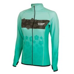 Bluza damska do biegania rozpinana EXTREME HOBBY FLOWERS. Zielone bluzy sportowe damskie EXTREME HOBBY, xl, bez wzorów, z elastanu, bez kaptura, do biegania. Za 219.00 zł.