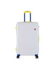 Semi Line Walizka duża T5842-3 Biały. Białe walizki męskie Semi-line, bez wzorów, z tworzywa sztucznego, duże. Za 289.99 zł.