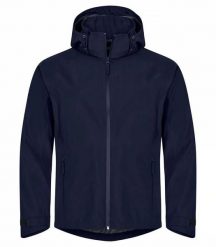Clique Classic Shell Kurtka męska — 100% poliestru z recyklingu, wodoodporna. Niebieskie kurtki męskie CLIQUE, m, bez wzorów, bez kaptura. Za 399.29 zł.
