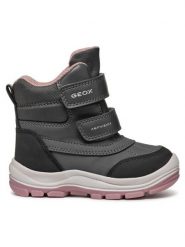 Geox Śniegowce B Flanfil Girl B Abx B463WD 050FU C9A8F M Szary. Szare buty zimowe dziewczęce Geox, ze skóry, bez zapięcia. Za 229.99 zł.