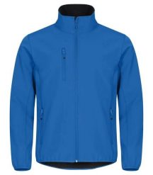 Clique Klasyczna Kurtka Softshell – 96% Poliestru z recyklingu. Niebieskie kurtki męskie CLIQUE, m, bez wzorów, z softshellu, biznesowe, bez kaptura. Za 265.63 zł.