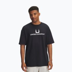 Koszulka Under Armour Logo Heayweight. Czarne buty sportowe męskie Under Armour, bez zapięcia, na fitness i siłownię. Za 139.99 zł.