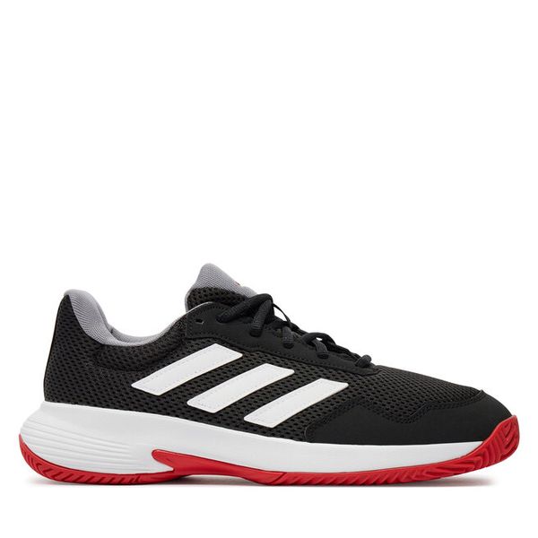 Buty do tenisa adidas. Czarne buty sportowe męskie Adidas, bez zapięcia, tenisowe. Za 259.99 zł.