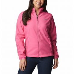 Kurtka Przejściowa Damska Columbia Kruser Ridge II Softshell. Czerwone kurtki sportowe damskie Columbia, l, bez wzorów, z softshellu, bez kaptura, trekkingowe. Za 337.30 zł.