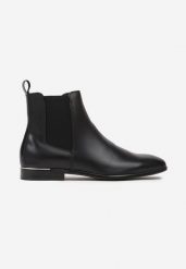 Czarne Botki Sztyblety z Metalową Wstawką przy Podeszwie Batifra. Czarne botki męskie Born2be, bez wzorów, eleganckie, bez zapięcia. Za 119.99 zł.
