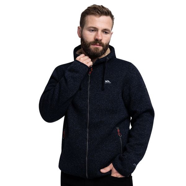 Bluza Polarowa Męska Tableypipe. Niebieskie bluzy męskie Trespass, na zimę, l, bez wzorów, z dzianiny, z kapturem. Za 261.99 zł.