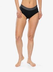 Majtki termoaktywne damskie Sensor Coolmax Tech Panties. Czarne bielizna termoaktywna damska Sensor, l, bez wzorów, z lycry, bez ramiączek. Za 86.99 zł.
