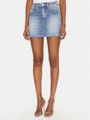 MET Spódnica jeansowa M10 127GNB Niebieski Regular Fit. Niebieskie spódnice damskie MET, m, bez wzorów, z bawełny. Za 299.99 zł.