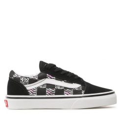 Vans. Czarne trampki i tenisówki dziewczęce Vans, bez wzorów, bez zapięcia. Za 149.99 zł.
