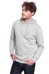 LEE SEASONAL LOGO HOODIE GREY MELE L80ZSP37 112121626. Szare bluzy męskie Lee, l, bez wzorów, bez kaptura. Za 149.99 zł.
