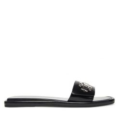 Klapki Tory Burch. Czarne klapki damskie Tory Burch, bez wzorów, bez obcasa. Za 1,279.00 zł.