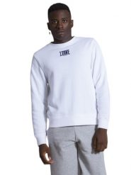 Letnie, podstawowe męskie bluzy z okrągłym dekoltem. Białe bluzy męskie LEONE 1947 APPAREL, na lato, l, bez wzorów, bez kaptura. Za 63.11 zł.