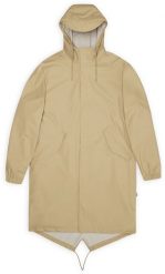 Rains płaszcz przeciwdeszczowy unisex FISHTAIL PARKA W3 18140 24 SAND M. Kurtki damskie Rains, m, bez wzorów, bez kaptura. Za 786.70 zł.