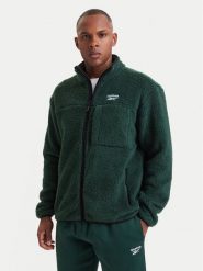 Reebok Polar RCC00108 Zielony ciemny Regular Fit. Zielone bluzy męskie Reebok, m, bez wzorów, z polaru, bez kaptura. Za 299.99 zł.