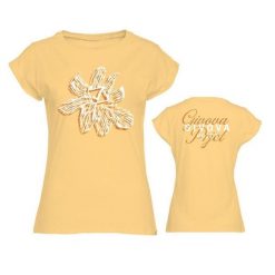 T-shirt Givova Lady Floral M. Brązowe koszulki sportowe damskie Givova, m, bez wzorów, bez kołnierzyka, bez ramiączek, rowerowe. Za 270.99 zł.