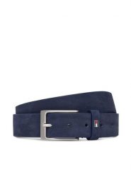 Tommy Hilfiger Pasek Layton 3.5 Nubuck AM0AM15047 Granatowy. Niebieskie paski damskie Tommy Hilfiger, bez wzorów, z nubiku. Za 249.99 zł.